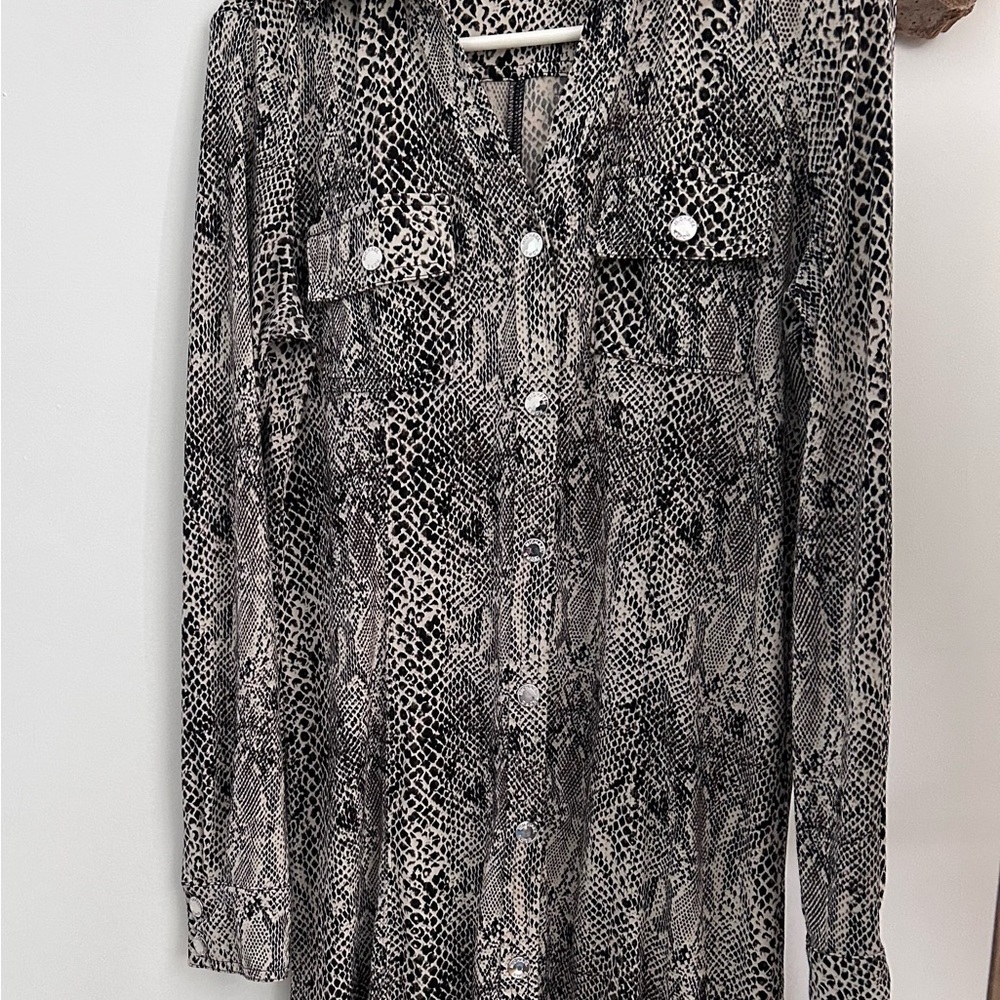 Michael Kors snake pattern dress.